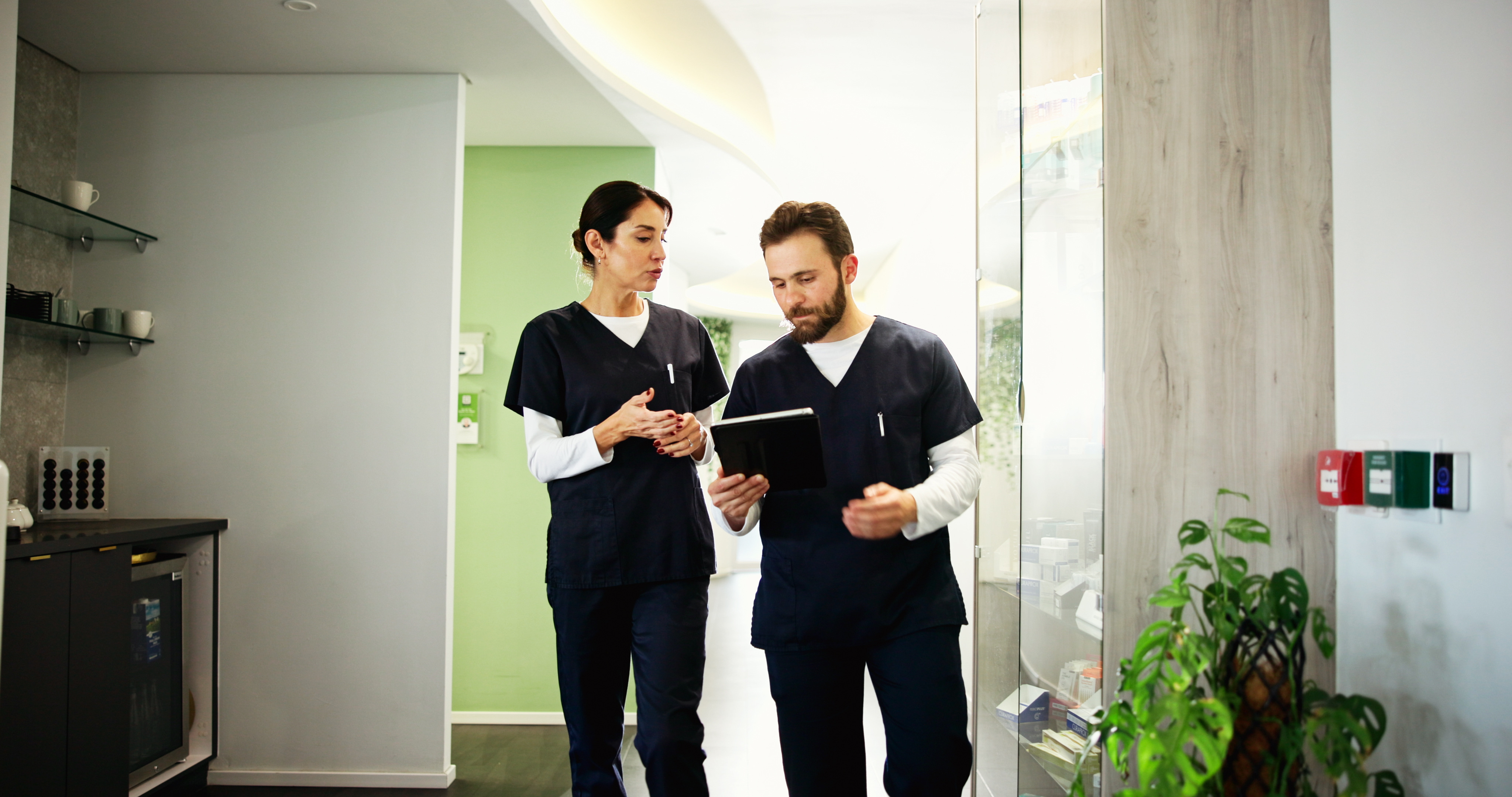 Medical practice team and administrator